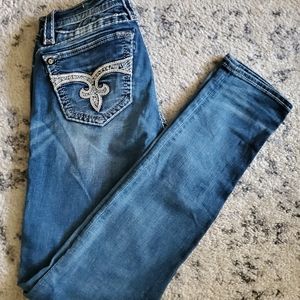 Rock Revival Adele Embellished Bling Women’s SKINNY Jeans. Size 29 (29 x32)